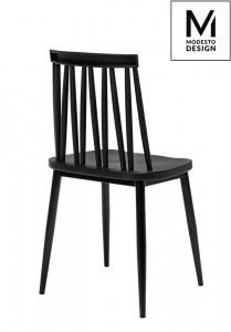 SCAUN DINING/TERASA TRAK, NEGRU, DIN POLIPROPILENA SI METAL, STIL MODERN - Img 2