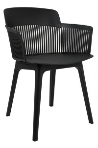 SCAUN DINING TORRE NEGRU CONFECTIONAT DIN POLIPROPILENA, STIL MODERN - Img 1