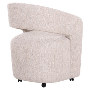 SCAUN DINING VIXEN, REALIZAT DIN LEMN SI TEXTIL, CULOARE CREM, DESIGN DEOSEBIT, RICHMOND INTERIORS - Img 5