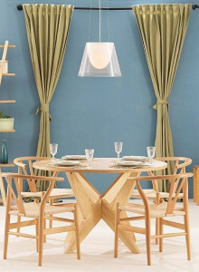 SCAUN DINING WISHBONE, NATUR, DIN LEMN MASIV DE FAG SI FIBRE NATURALE, STIL CLASIC - Img 2
