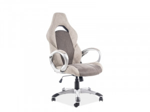 SCAUN DIRECTORIAL, Q-352, GRI CU TAPITERIE DIN TEXTIL, STIL MODERN SIGNAL