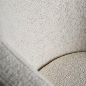 SCAUN ELEGANT BILAIS, DIN METAL SI TEXTIL ALB/GALBUI, DESIGN CONTEMPORAN, VICAL HOME - Img 7