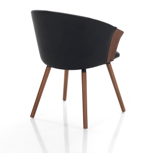 SCAUN ELEGANT, BRYAN DARK, DIN LEMN, FURNIR SI PIELE ECO, ARTIM GROUP SELECTION - Img 3
