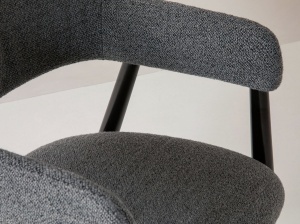 SCAUN HERA, DIN TEXTIL SI LEMN, MICADONI, STIL MODERN - Img 5