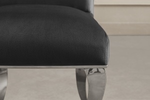 SCAUN LIVING, BAROC, DIN CATIFEA NEAGRA SI METAL ARGINTIU, ARTIM GROUP SELECTION - Img 3