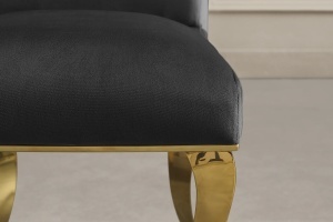 SCAUN LIVING, BAROC, DIN CATIFEA NEAGRA SI METAL AURIU, ARTIM GROUP SELECTION - Img 2