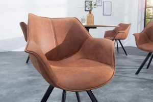 SCAUN, MARO ANTICHIZAT PENTRU BIROURI/SALI DE CONFERINTA DUTCH RETRO, COD 37613, DESIGN RETRO VINTAGE - Img 5