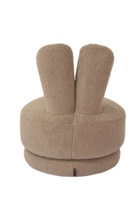 SCAUN PENTRU COPII BUNNY TAUPE TEDDY S4619, CONFECTIONAT DIN 100% POLIESTER, LEMN SI SPUMA, RICHMOND INTERIOR - Img 2