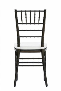 SCAUN PENTRU EVENIMENTE, CHIAVARI AMERICAN, CU PERNITA, DIN MATERIAL PLASTIC FOARTE REZISTENT, NEGRU, STIVUIBIL - Img 3