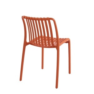 SCAUN PENTRU EXTERIOR/INTERIOR STRIPS, PORTOCALIU, DIN POLIPROPILENA, STIL MODERN MINIMALIST - Img 5