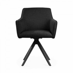 SCAUN PIVOTANT MAKSIMA, NEGRU, STIL MODERN - Img 3