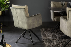 SCAUN ROTATIV, BIG GEORGE, VERDE, CATIFEA, STIL MODERN, ARTIM GROUP SELECTION - Img 3