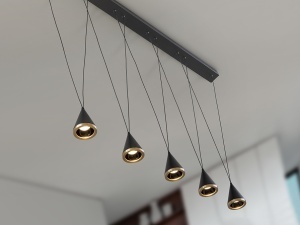 SCHULLER, LUSTRA CONIC, 120CM, REALIZATA DIN METAL SI LED, ARTIM GROUP SELECTION - Img 3