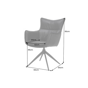 SET 2 FOTOLII, VOGUE, ROTATIV 360 GRADE, MATERIAL PIELE ECO SI CADRUL METALIC, ARTIM GROUP SELECTION - Img 2