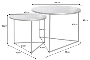 SET 2 MASUTE DE CAFEA, ELEMENTS, DIN METAL, REALIZATE MANUAL - Img 3