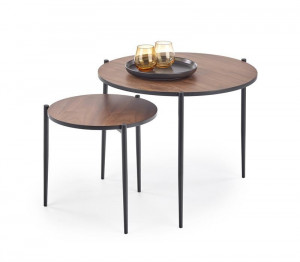 SET 2 MASUTE DE CAFEA GUARDIA NEGRU/NUC STIL MODERN HALMAR