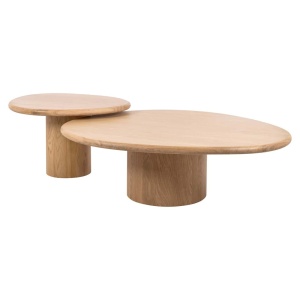 SET 2 MASUTE DE CAFEA OAKLEY, 212356, CONFECTIONATE DIN FURNIR DE STEJAR, LEMN DE STEJAR SI PAL, STIL MODERN - Img 2