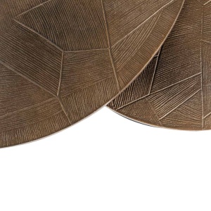 SET 2 MASUTE DE CAFEA TULUM 211147, CONFECTIONATE DIN ALUMINIU SI METAL, CULOAREA AURIU/NEGRU, STIL MODERN - Img 5