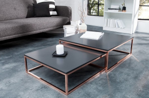 SET 2 MASUTE, NEW FUSION DIN METAL SI MDF, DESIGN MODERN