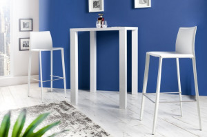SET 2 SCAUNE ALBE DIN PIELE RECICLATA MILANO 35618 - DESIGN MODERN