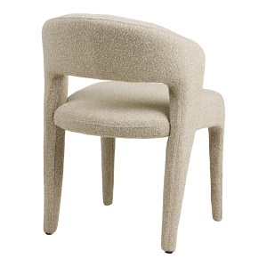 SET 2 SCAUNE BELMONT, DIN LEMN SI TEXTIL BOUCLE, CULOARE NISIPIU, HOUSE NORDIC - Img 5