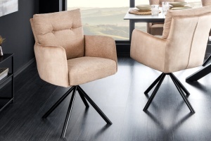 SET 2 SCAUNE, BIG GEORGE, ROTATIVE, MATERIAL TEXTIL, MICROFIBRA, CADRUL METAL, ARTIM GROUP SELECTION - Img 10