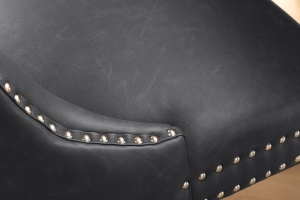 SET 2 SCAUNE, CASTLE CU MANER, DIN PIELE ECO DE CULOARE NEAGRA SI LEMN, ARTIM GROUP SELECTION - Img 8