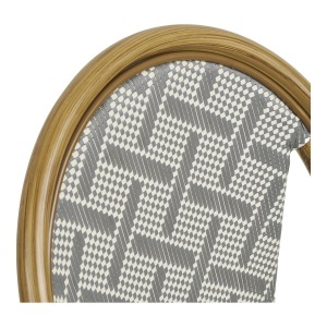 SET 2 SCAUNE DE TERASA LAURIA, REALIZAT DIN ALUMINIU SI TEXTIL, CULOARE BAMBUS, HOUSE NORDIC - Img 7