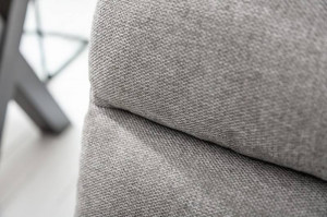 SET 2 SCAUNE DINING, CANTILEVER, DIN TEXTIL GRI DESCHIS, STIL MODERN - Img 6