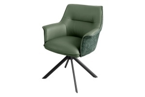 SET 2 SCAUNE ROTATIVE 180 GRADE, LE GRAND, MATERIAL CHENILLE, PIELE ECO SI PICIOARE DIN METAL, ARTIM GROUP SELECTION