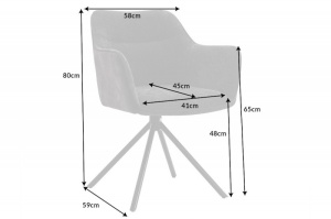 SET 2 SCAUNE ROTATIVE, VERONA, GRI, METAL SI CATIFEA, DESIGN MODERN, ARTIM GROUP SELECTION - Img 8