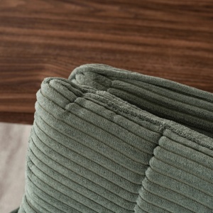 SET 4 SCAUNE ROTATIVE, ARTIM MEBLE, REALIZAT DIN MATERIAL CATIFEA RAIAT VERDE SI METAL, STIL MODERN - Img 4