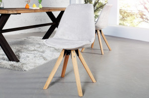 SET 4 SCAUNE STEJAR/GRI SCANDINAVIA 36215 - DESIGN SCANDINAV - Img 6