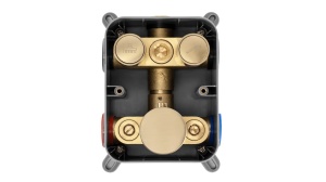 SET DE DUS INCASTRAT REA LUNGO + BOX CU TERMOSTAT, AURIU PERIAT, DIN ALAMA, CALITATE SUPERIOARA - Img 6