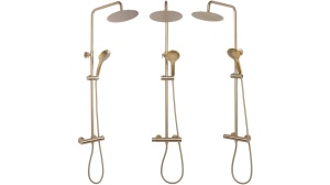 SET DE DUS REA VINCENT CU TERMOSTAT, AURIU PERIAT, DIN ALAMA, CALITATE SUPERIOARA - Img 6