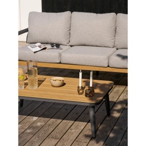 SET DE EXTERIOR COMILLAS, REALIZAT DIN ALUMINIU, POLIRATAN SI TEXTIL, CULOARE GRI/ANTRACIT, HOUSE NORDIC - Img 5