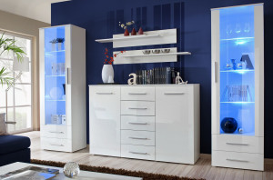 SET LIVING MODULAR CU LED GALINO D 23 WWH GD STIL MODERN ASM