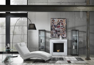 SEZLONG ELEGANT 170CM, SOFIA, COD 2453, STIL MODERN, REALIZAT DIN METAL SI PIELE ECO, DIVERSE NUANTE - Img 8