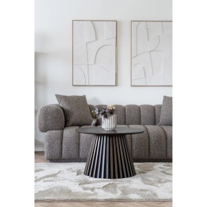 SOFA AURORA CU DOUA PERINI 226CM, DIN LEMN SI TEXTIL, CULOARE MARO, HOUSE NORDIC - Img 8