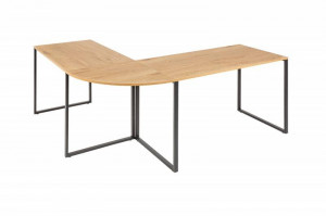 STOC 1 BUC!!! RESIGILAT!!! BIROU OFFICE, BIG DEAL 180CM, COD 40869, DIN METAL SI MDF, DESIGN INDUSTRIAL - Img 7