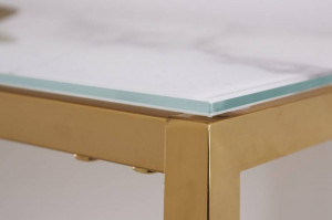 STOC!!! CONSOLA MODERNA, ELEGANCE 80CM, STICLA SECURIZATA EFECT MARMURA, ARTIM GROUP SELECTION - Img 3