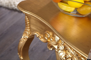 STOC!!! CONSOLA, VENICE AURIU 110CM, DIN LEMN SI POLIURETAN, DESIGN CLASIC - Img 4