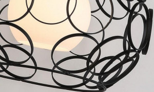 STOC!!!PENDUL 181689, LOFT STYLE, 26x17/107 cm, NEGRU, DIN OTEL SI METAL DE INALTA CALITATE, STIL MODERN, TU - Img 3