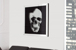 TABLOU DECORATIV MIRROR SKULL 35439 STIL MODERN