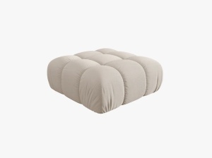 TABURET BELLIS, BEJ DESCHIS, CU TAPITERIE DIN TEXTIL 3D SONIC, MICADONI - Img 2