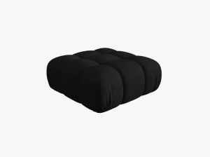 TABURET BELLIS, NEGRU, CU TAPITERIE DIN TEXTIL 3D SONIC, MICADONI - Img 2