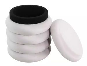 TABURET CALVI VELVET, BEJ, TAP 250, CU TAPITERIE DIN CATIFEA, STIL MODERN - Img 2