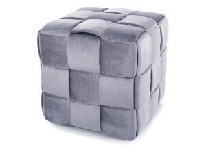 TABURET CASEL VELVET, GRI, TAP 252, CU TAPITERIE DIN CATIFEA, STIL MODERN