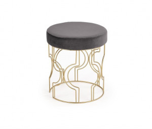 TABURET FERRERO GRI/AURIU STIL MODERN HALMAR