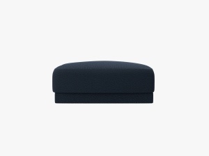 TABURET MILEY, ALBASTRU INCHIS, CU TAPITERIE DIN TEXTIL BOUCLE BALOO, MICADONI